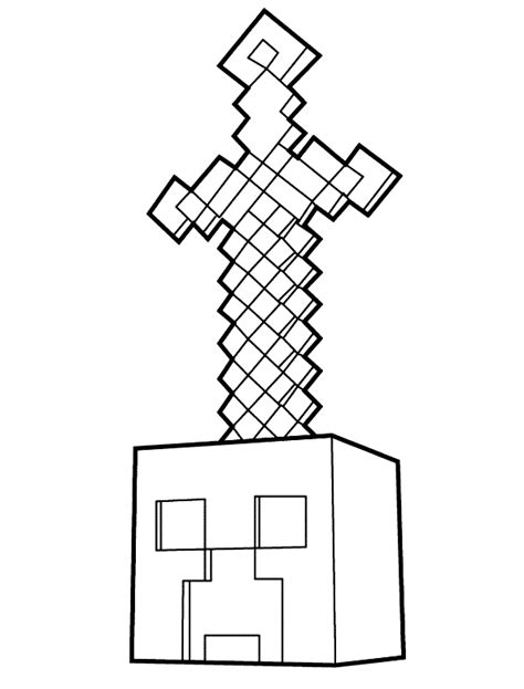 Desenho 3 De Minecraft Para Colorir