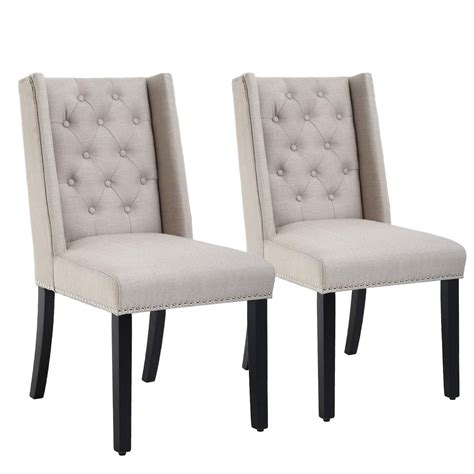 Kitchen Upholstered Chairs Walnew Set Of 4 Dining Side Chairs Modern