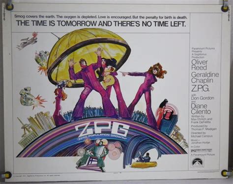 zpg zero population growth rolled orig half sheet movie poster oliver reed 1972 1824111000