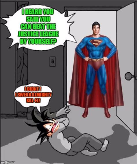 Pin On 25 Hilarious Goku Vs Superman Memes That Show Whos The Real Hero
