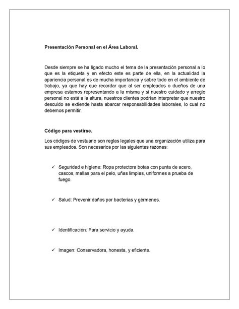 Presentación Personal En El área Laboral By Luis Ramirez Issuu