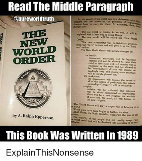 The New World Order Book 1989