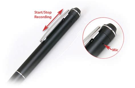 Thin Voice Activated Recorder Pen Slim Pen Voice Recorder Captures