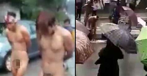 Accused Rapists Stripped Naked And Paraded Through Streets Ladbible