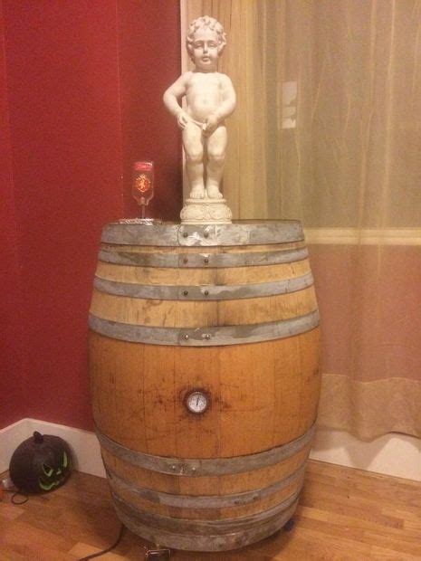 Wine Barrel Mannekin Pis Kegerator Wine Barrel Wine Barrel Diy Barrel