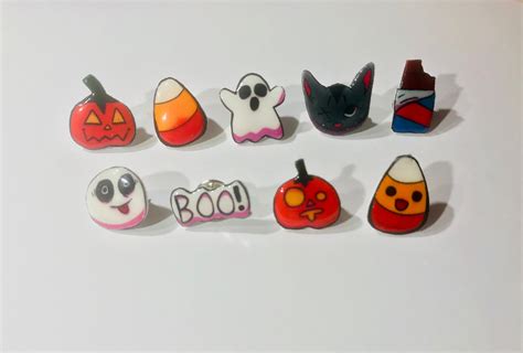 Halloween Pin Set Spookerty Pins Etsy