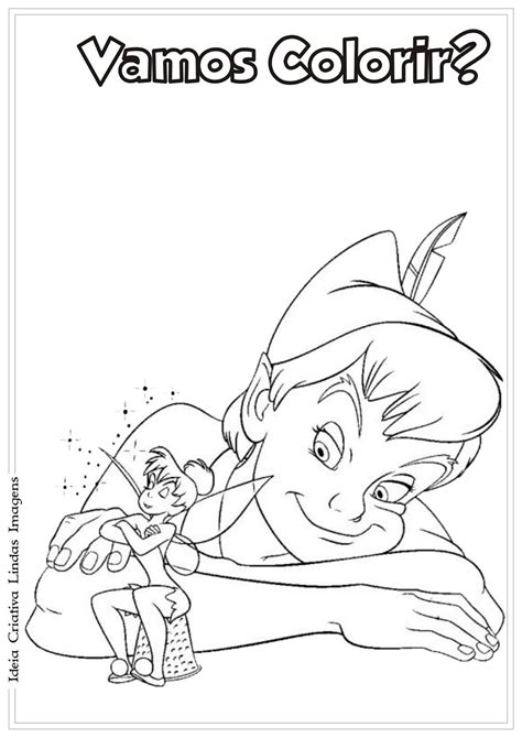 Desenho Do Peter Pan Para Colorir