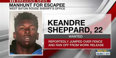 authorities searching for escaped work release inmate