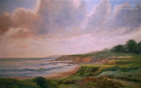 Moonstone Beach Cambria Oil Painting California Impressionist