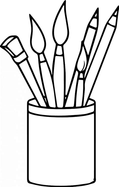 13 Different Types Of Pen Case Coloring Pages For Children Coloring Pages