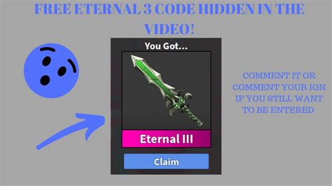 How to redeem free godlys in murder mystery 2! Eternal Code For Mm2 Roblox | Roblox Free Robux Generator ...