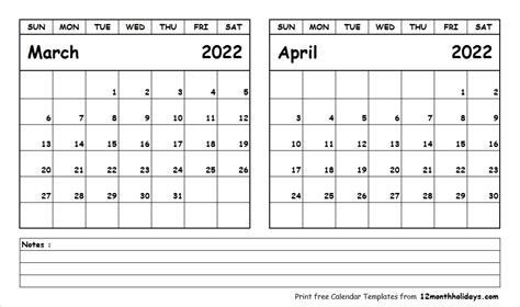 Calendar March And April 2022 Printable May Calendar 2022