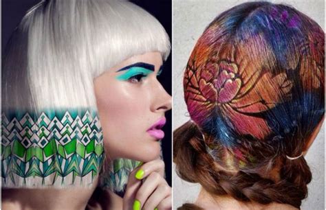 Coolest Summer Beauty Trend Hair Tattoo Geniusbeauty