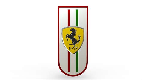 Ferrari Logo 6 3d Model Obj 3ds Fbx C4d Lwo Ma