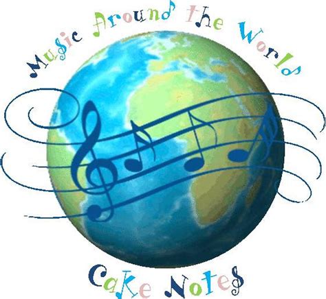 Music Around The World Cake Notes 4 Happy Cakesdecor