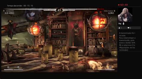 Transmissão ao vivo Teste MK10 Direto do PS4 YouTube