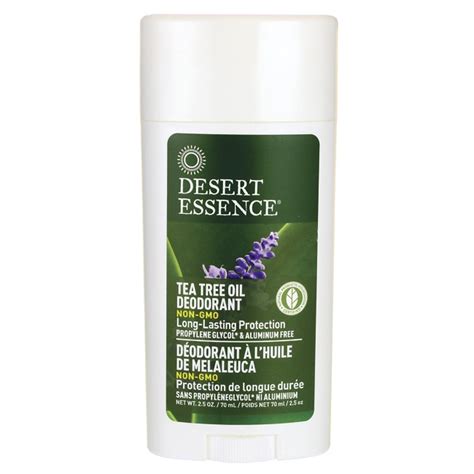 Desert Essence Tea Tree Oil Deodorant 25 Oz Stick Swanson Health