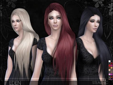 Sims 4 Hairs ~ Stealthic Eden Hairstyle By Stealthic