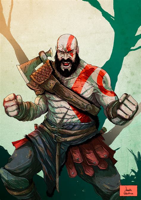 Kratos God Of War On Behance