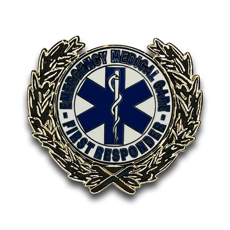 Collectibles Emt Emergency Medical Care First Responder Ems Wreath Lapel Pin 1 Inch Collectibles