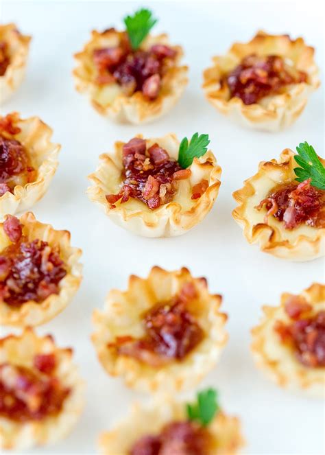 Phyllo Cups With Brie And Raspberry Jam Raspberry