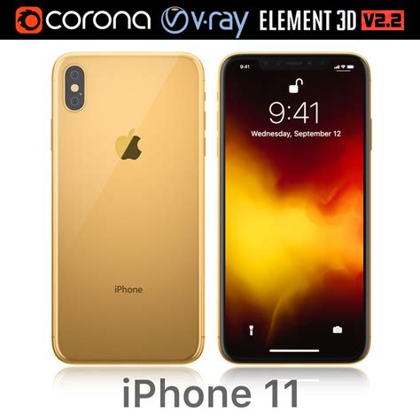 Apple Iphone Xs Max Gold 3d Model Cgtrader