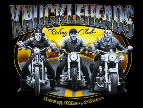 The Three Stooges ~ Knuckleheads Riding Club Shopknuckleheads
