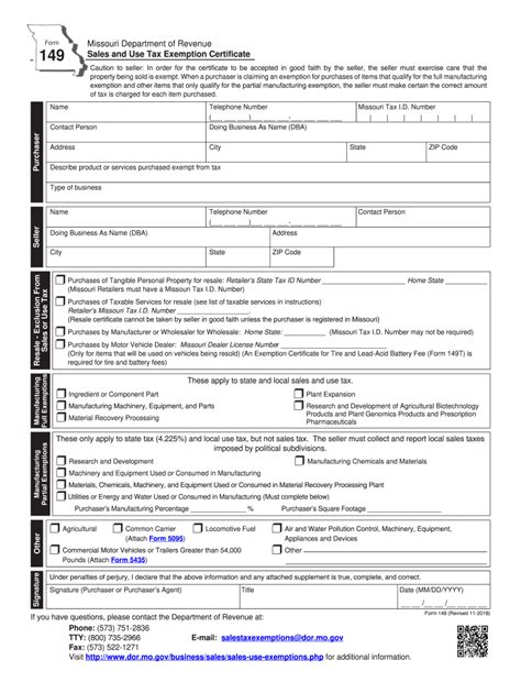 149 Sales Tax Exemption 2018 2024 Form Fill Out And Sign Printable