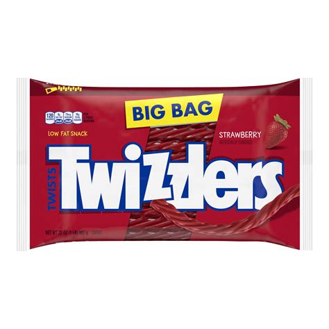 Twizzlers Twists Strawberry Licorice Chewy Candy 32 Oz