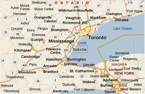 Oakville Ontario Area Map And More