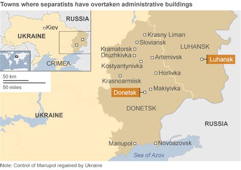 Ukraine Crisis In Maps BBC News