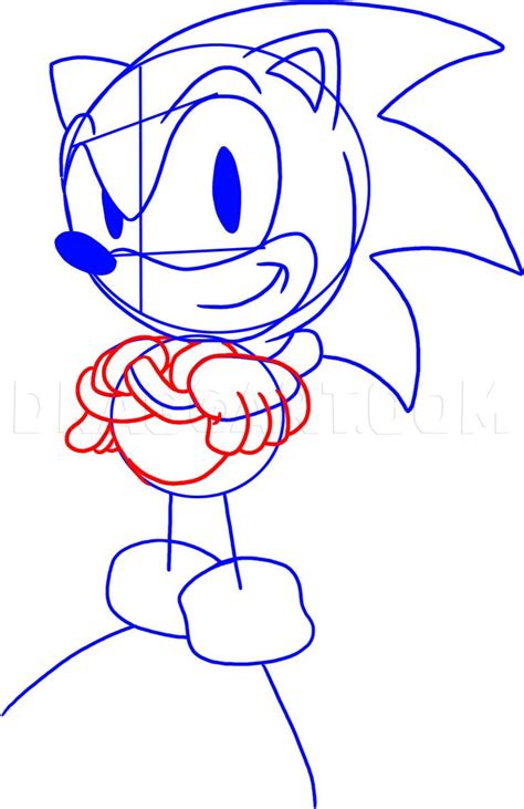 How To Draw Sonic The Hedgehog Step By Step Drawing Guide By Dawn