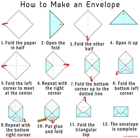 How To Make Your Own Origami Envelope From Paper Cool2bkids Origami