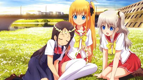 Contains themes or scenes that may not be suitable for very young readers thus is blocked for their protection. Three Anime Girl Best Friends - 2560x1440 Wallpaper ...