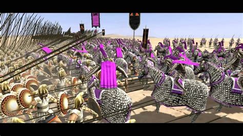The macedonian phalanx (and the earlier hoplite phalanx) was a mass military formation in the shape of a rectangle. rome total war macedonian army sarissa - YouTube