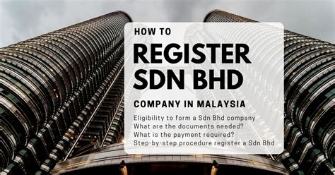 How To Register Sdn Bhd Company Online In Malaysia Fastest And Most