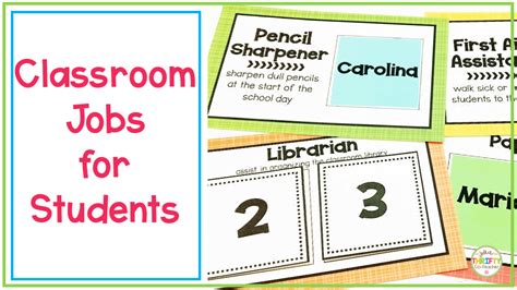 Classroom Jobs For Students Your Thrifty Co Teacher