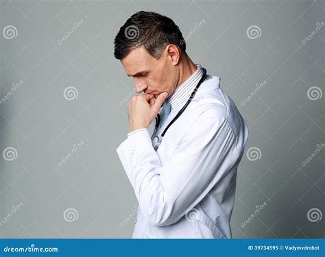 Thoughtful Male Doctor Stock Image Image Of Hospital 39734595