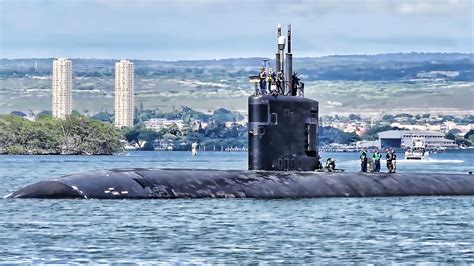 Us Nuclear Submarines Arrive And Depart Pearl Harbor Youtube