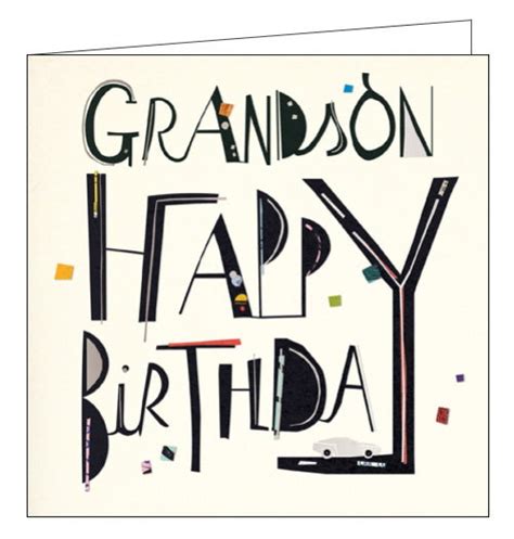 Grandson Happy Birthday Card Nickery Nook