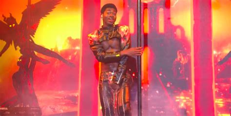 Lil Nas X Ripped His Leather Pants While Pole Dancing On Snl