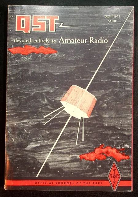 Vintage Qst Magazine April Amsat Oscar Satellite Art Cover Arrl Ham Radio Picclick