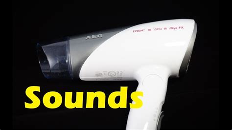 Hair Dryer Sound Effects All Sounds 2 Youtube