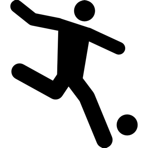 Football Player Running Behind The Ball Free Vector Icons Designed By