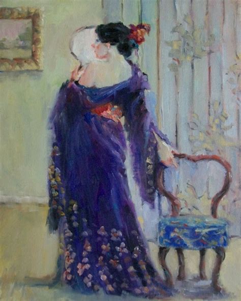 Connie Chadwell S Hackberry Street Studio Woman With A Fan Iii