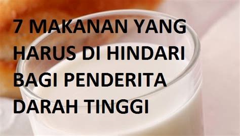 Berbicara tentang pola makan, berikut adalah aturan makanan untuk penderita darah tinggi. 7 Makanan Yang Harus Dihindari Bagi Penderita Tekanan ...