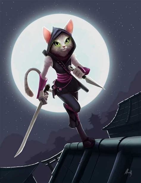 Tabaxi Dandd Character Dump In 2020 Ninja Cats Cat Character Roleplay