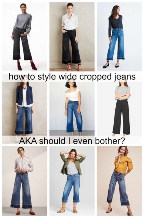 How To Style Cropped Wide Leg Jeans Ask Allie Wardrobe Oxygen Cropped Wide Leg Jeans Wide