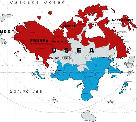Map Of The Continent Of Usea From Ace Combat Imaginarymaps