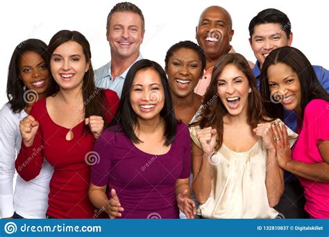 Diverse Group Of Friends Talking And Laughing Stock Image ...
